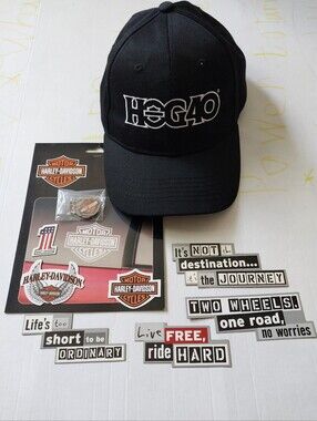 Harley-Davidson Hat HOG40, Window Decal And Magnetic Stickers